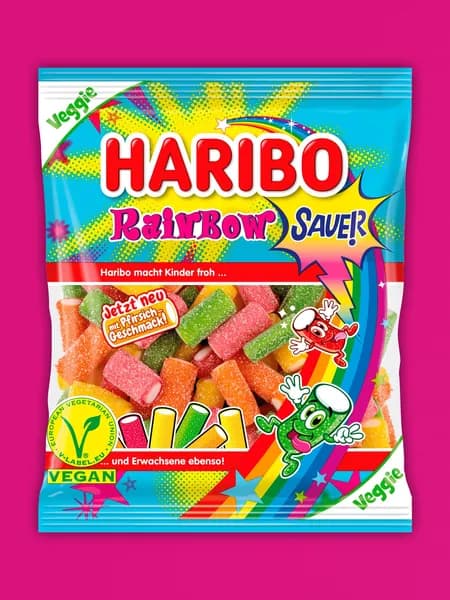 Мармелад HARIBO Кислая Радуга (Rainbow Fizz) 160г Германия