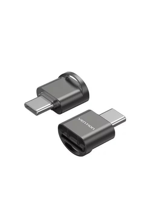 Картридер USB 2.0 Type C M - MicroSD - Серый CLMH0