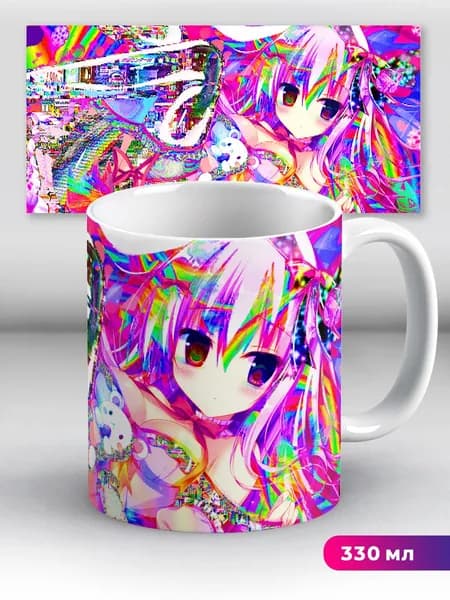 Кружка Glithcore Animecore Аниме