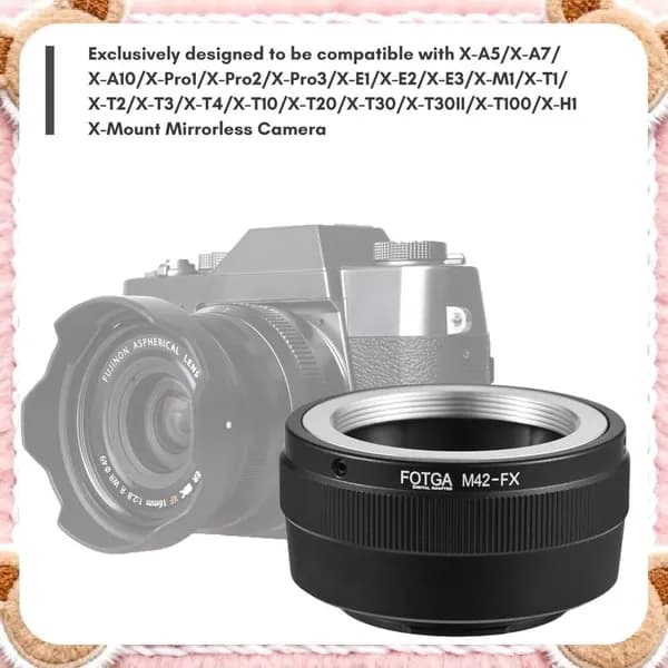 Ручной адаптер объектива, легкий и компактный, для фотоаппаратов Fujifilm X, применение M42