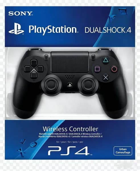 Геймпад Sony DualShock 4 для PS4 Беспроводной контроллер С виброоткликом и сенсорной панелью Новый, черный (CUH-ZCT2U)