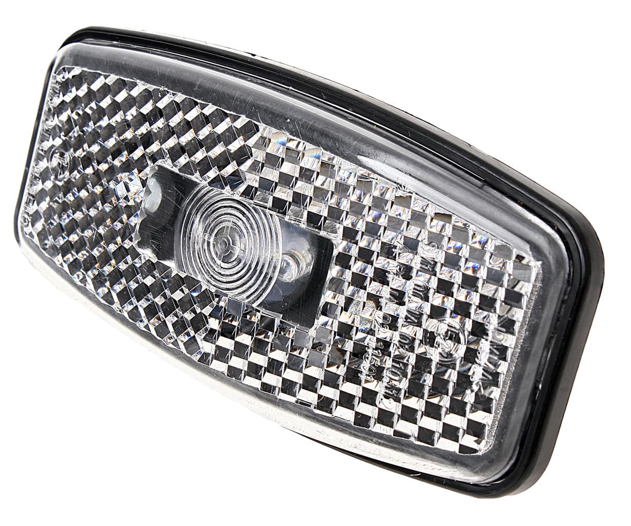 Фонарь габаритный боковой газ, паз, камаз, маз (белый 12/24v, amp) (аэк)