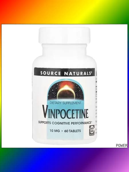 Source Naturals, Vinpocetine, 10 мг, 60 таблеток POWER