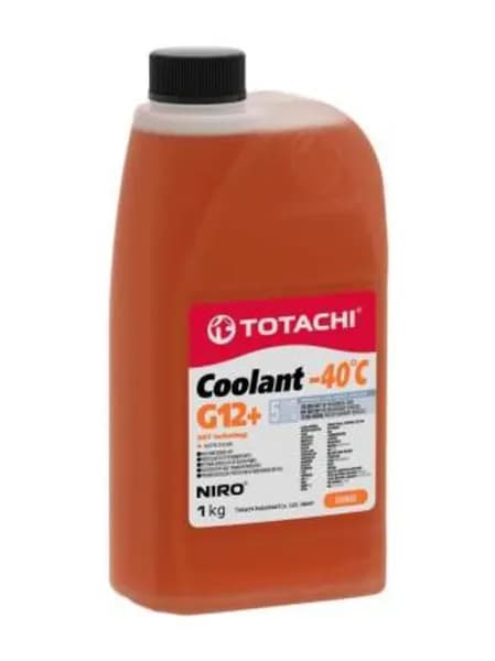 жидкость охлаждающая низкозамерзающая totachi niro coolant orange -40c g12+ 1кг (TOTACHI 47301)