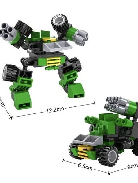 Конструктор Титан трансформер зеленый (76 эл.) 18,5х4,5х13 см