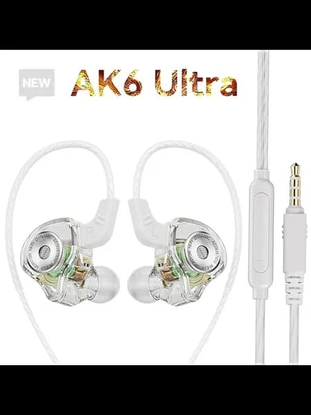 AK6-Ultra проводные наушники-вкладыши AK6-Ultra White