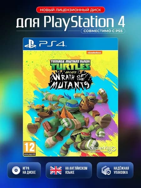 Игра Teenage Mutant Ninja Turtles: Wrath of the Mutants (PlayStation 4, PlayStation 5, Английская версия)