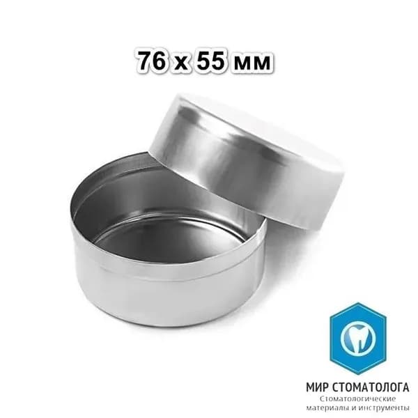 Чаша Петри металлическая с крышкой ЛСК-76х55