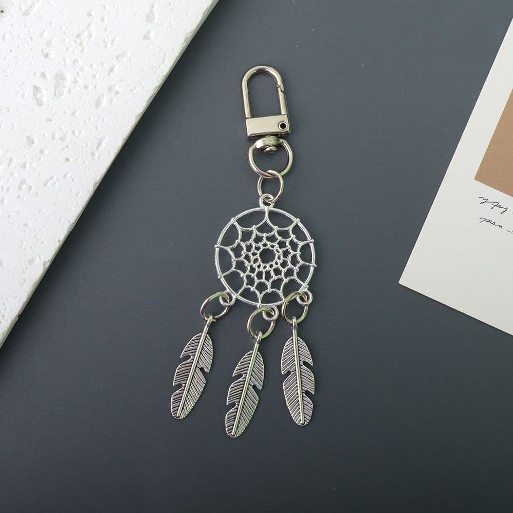 Брелок Dreamcatcher, Кольцо для ключей с перьями