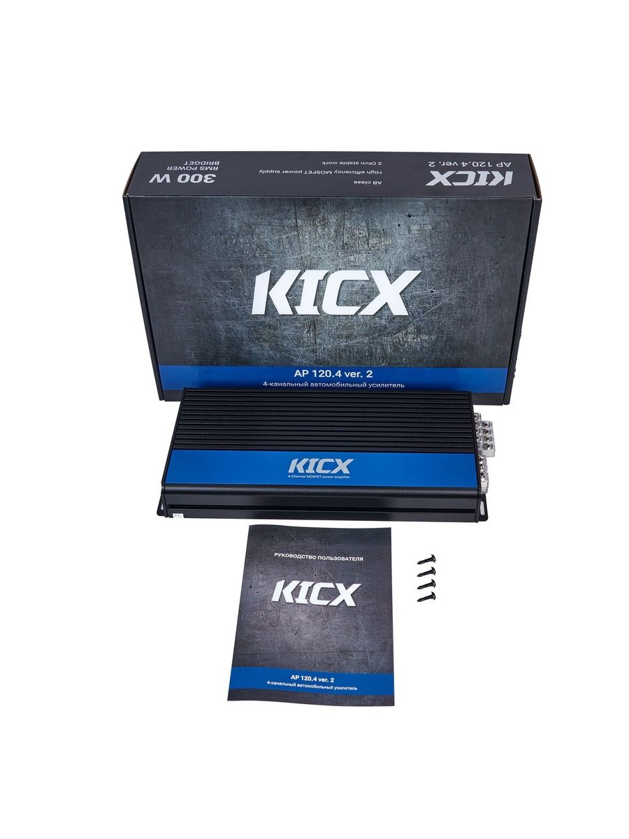 Автомобильный усилитель 4 канала KICX AP 120.4 ver.2