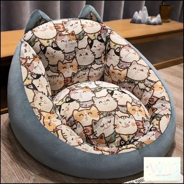Прямой диван 55х50х50 см,серый