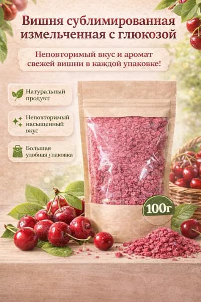 Вишня сублимированная измельченная 100г