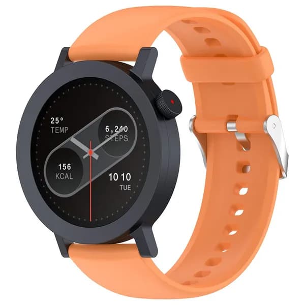 Силиконовый ремешок для часов CMF Watch Pro1 и Pro2, оранжевый, с металлической застёжкой