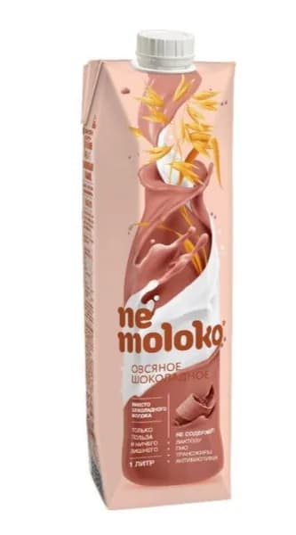 Напиток растительный овсяный Nemoloko Шоколадный, 1л