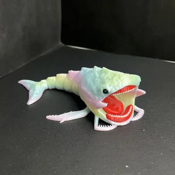 3D-печатная фигурка Мутант Блуп, Ночное свечение, 14 см, PLA пластик