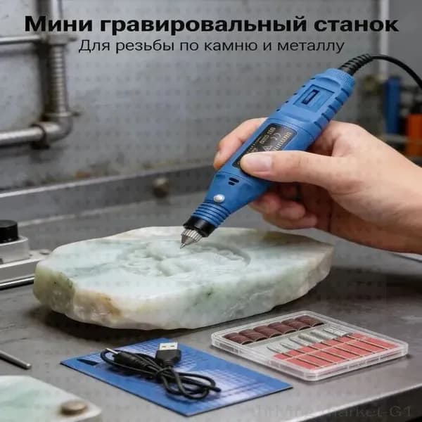 Мини-гравировальный станок для гравировки по камню и металлу