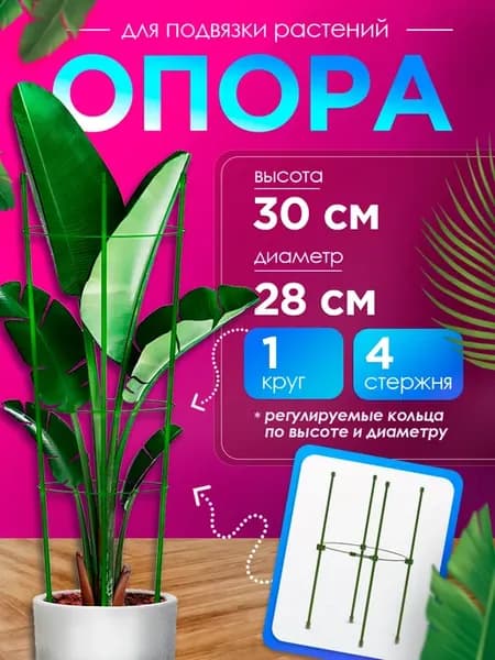 опора для цветов комнатных в горшок круглая для пионов
