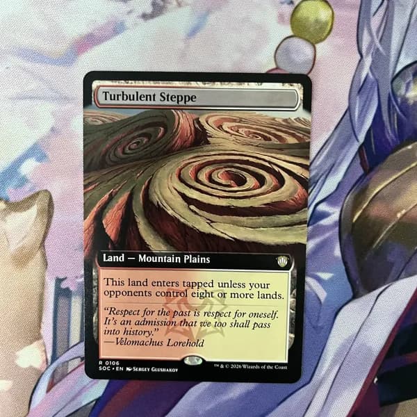 Кастомные прокси-карты высокого качества, MTG PROXY CARDS фойловые карты не, стандартный размер Turbulent Steppe 106