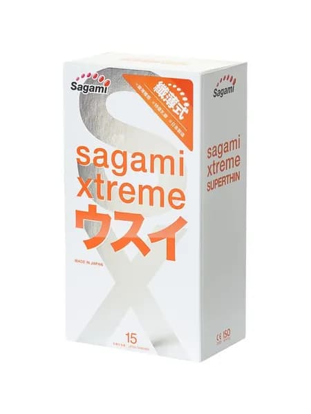 Презервативы Sagami Xtreme 004 ультратонкие латекс 15 шт.