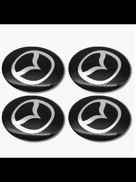 Наклейки на диски 57мм MAZDA 4 штуки