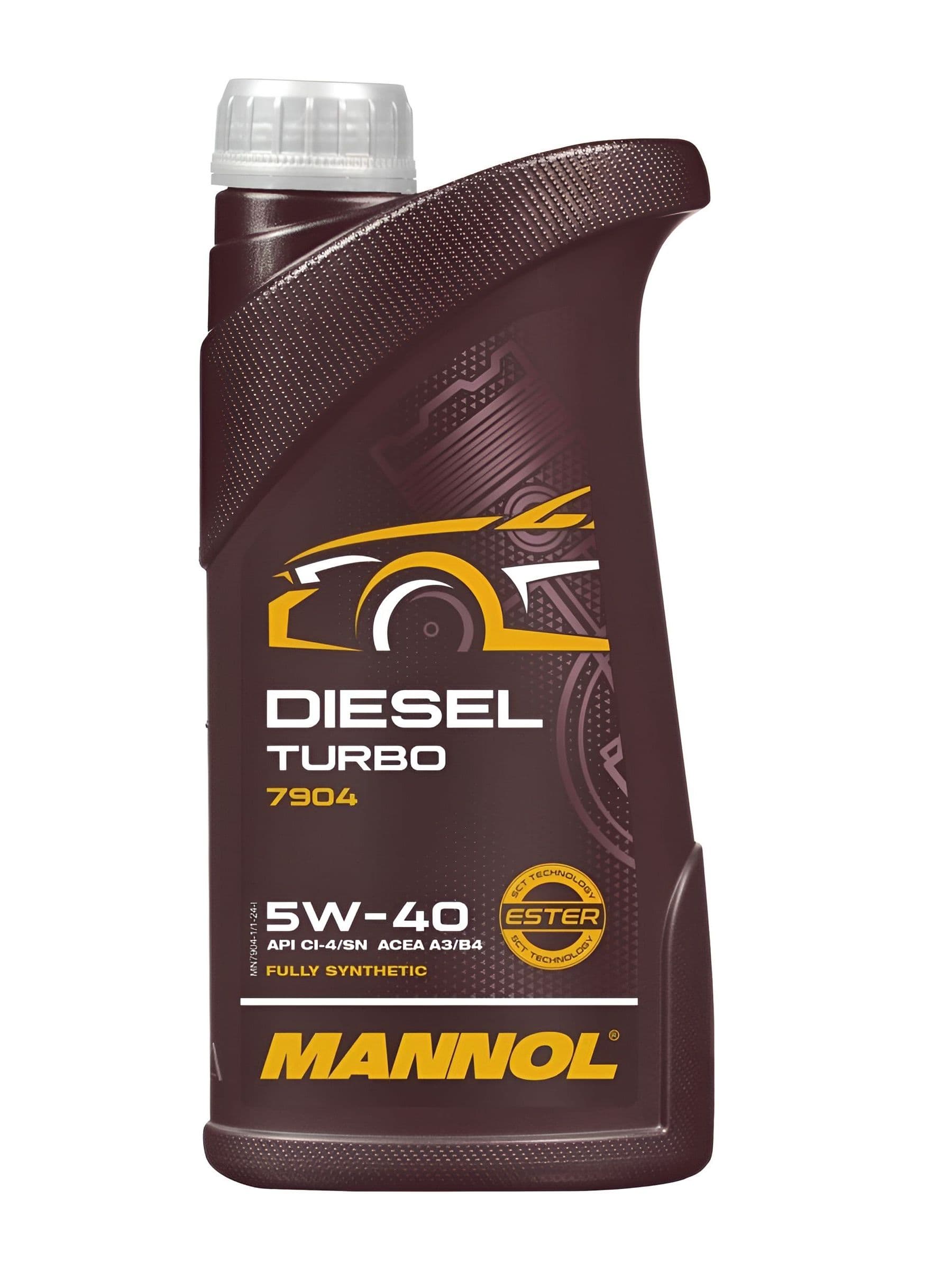 MANNOL DIESEL TURBO 5W-40 Масло моторное, Синтетическое, 1 л