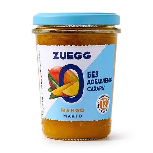 Конфитюр из манго с пониженной калорийностью, Zuegg, 220 г