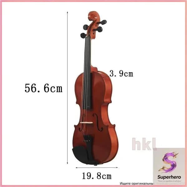Скрипка AV 105 для начинающих из липы с аксессуарами из черного дерева 3/4