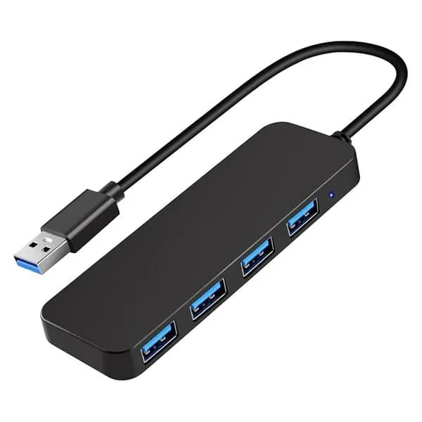USB хаб 4 порта USB 3.0, расширяет один порт ноутбука/компьютера для флеш накопителей, HDD, принтера, камеры и клавиатуры, "Plug and Play .