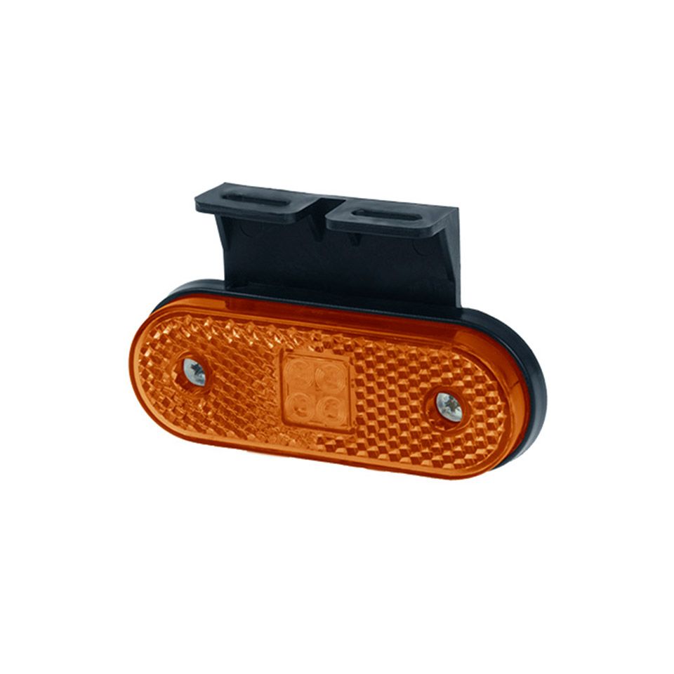 Фонарь габаритов 100-00-1 24V LED с кронштейном желтый