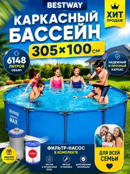 Бассейн каркасный
