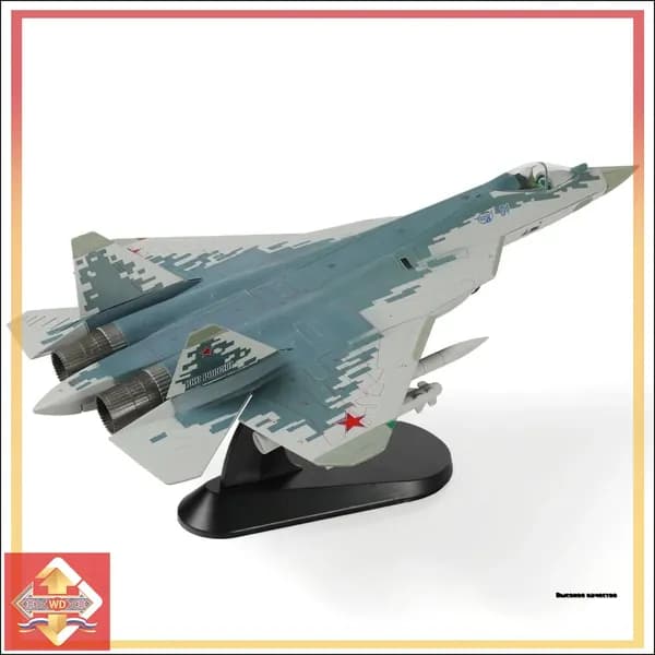 1 / 72 SU-57 Модель самолета с дисплейным стендом Военный стелс SU57 Plane Model Collection Подарок для взрослых