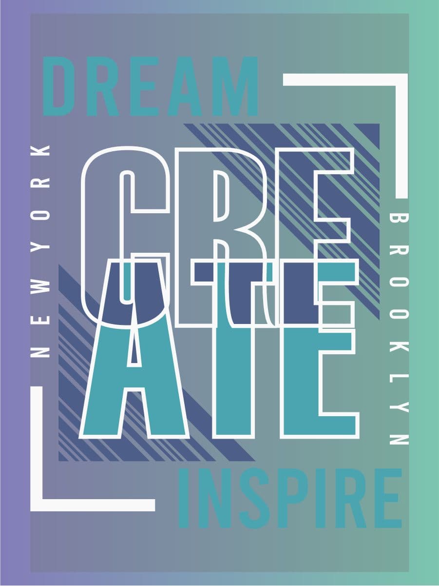Термонаклейка на одежду Dream CREATE inspire