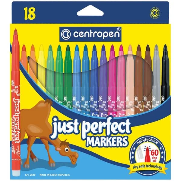 Centropen Набор фломастеров, 18 шт.