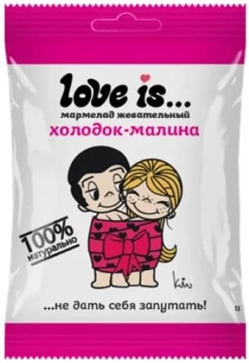 Мармелад Love Is "ЖуйМиксик", холодок-малина 25гр