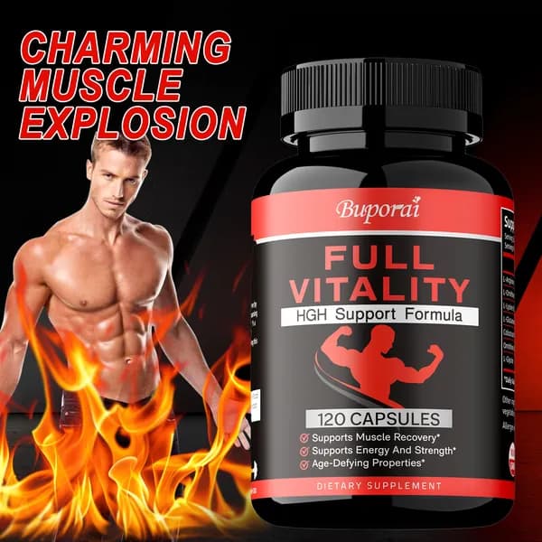 Buporai - Full Vitality HGH, содержащий множество аминокислот - способствует восстановлению мышц, повышает энергию и силу, а также обладает омолаживающими свойствами.