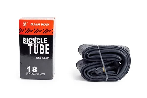 Велокамера 18 Gainway - 18х1.95/2.125 (AV ниппель 35 мм), Черный