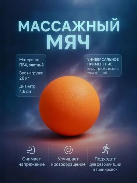 Спортивный массажный мяч