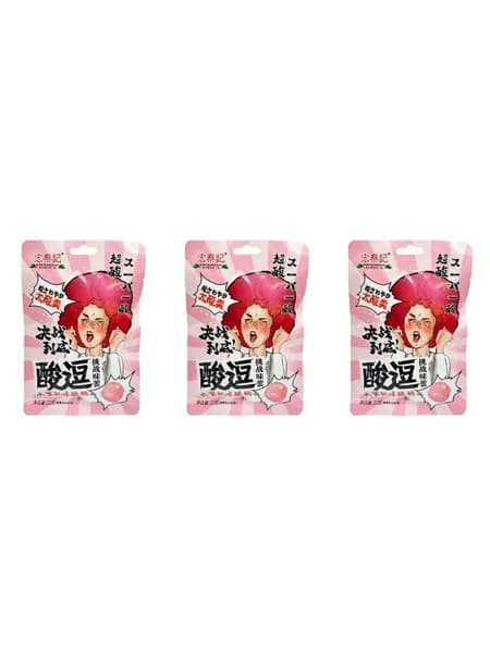 Hong Tai Kee Foods Леденцы кислые со вкусом персика, 22 г, 3 шт