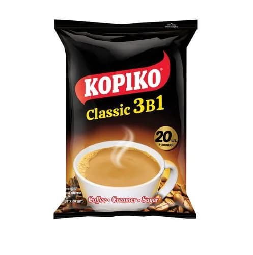 Кофейный напиток KOPIKO CLASSIC 3в1 , 20 саше