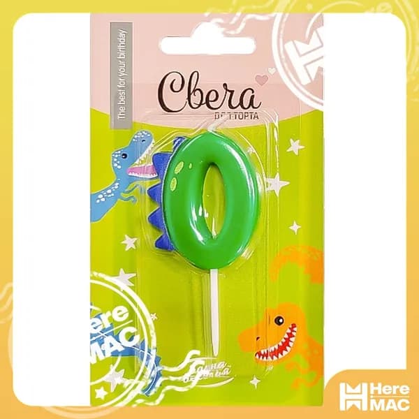 HereMAC Свечи для торта цифра 0 4.5 см