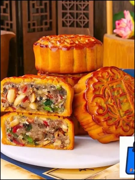 Лунный пряник со вкусом пяти ядер 400 г кондитерского изделия