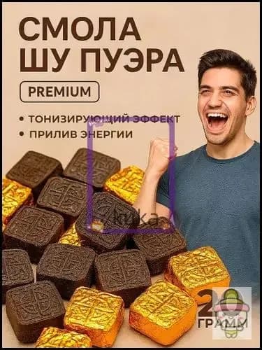 Китайский Чай Шу пуэр Смола пуэра с печатью Премиум 20 гр(20)