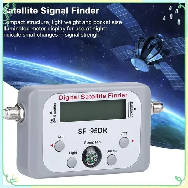 Дигитальный спутниковый сигналометр SF-95DR, компактный и портативный, для DirecTV и спутниковых систем