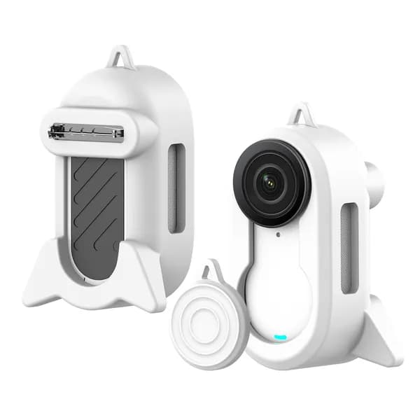 Силиконовый чехол для Insta360 GO3/GO3S с булавочным креплением и устойчивой опорой