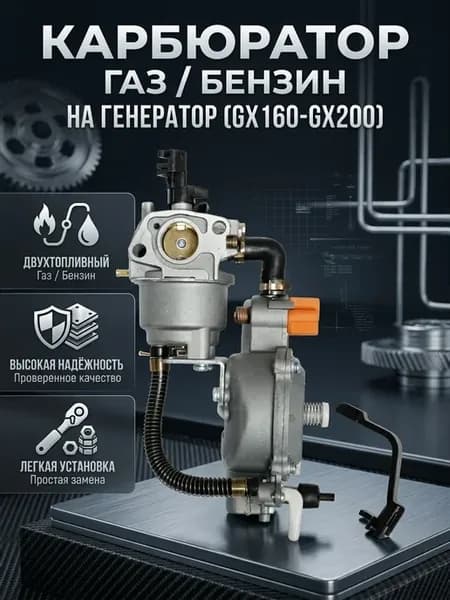 карбюратор газ бензин на генератор 3,5 квт