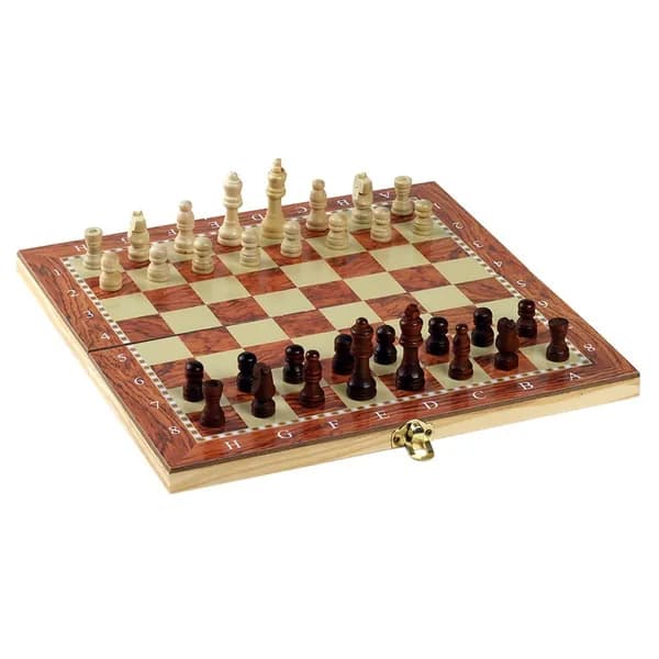 Игра настольная 3 в 1: нарды, шахматы, шашки 29x29 см