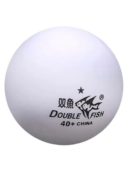 Мяч для настольного тенниса Double Fish 1 *, 10 штук, белые.