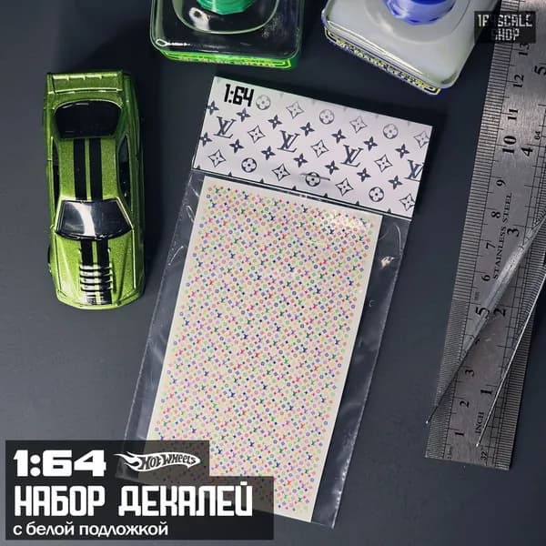 Набор декалей 1:64 HotWheels " Louis Vuitton Color "