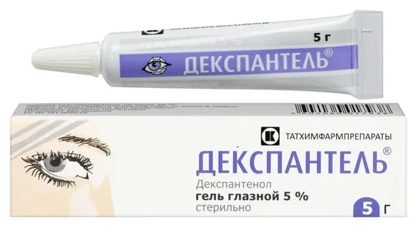 Декспантель, гель глазной 5%, 5 г