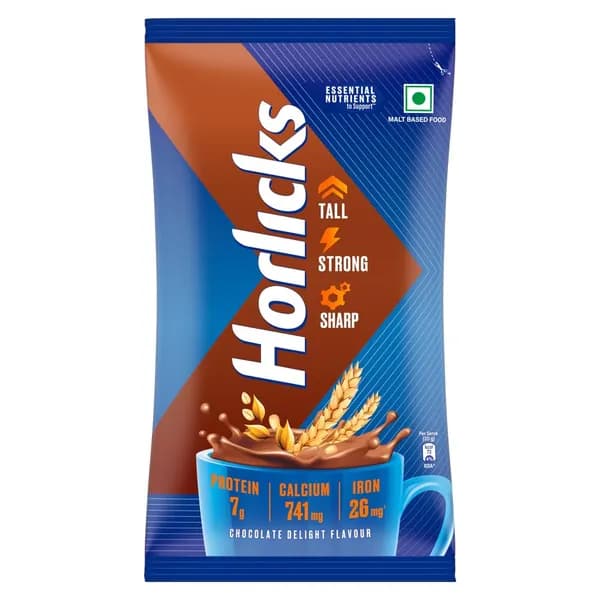 Шоколадный напиток Horlicks, для поддержки иммунитета и роста детей 500 г